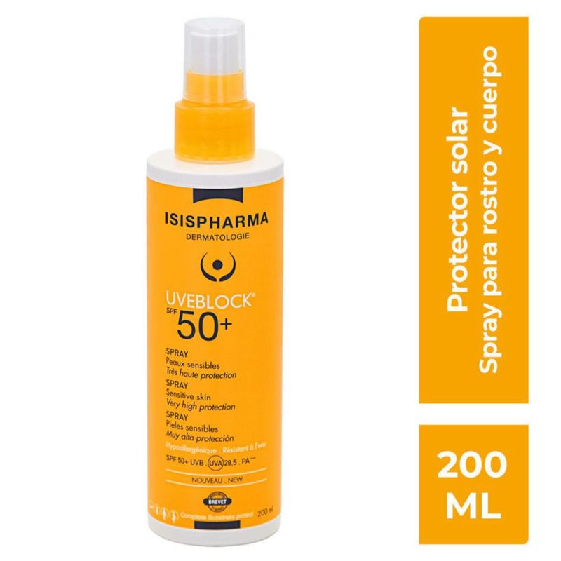 Isispharma Uveblock FPS50 Spray corporal 200 ml