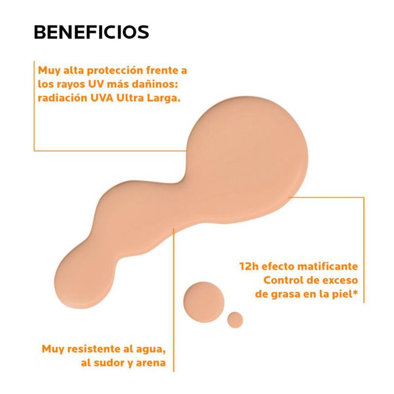 La Roche Posay Protector Solar Anthelios UVMune 400 Oil Control Fluido con color FPS 50para piel mixta, grasa y con tendencia al brillo 50 ml