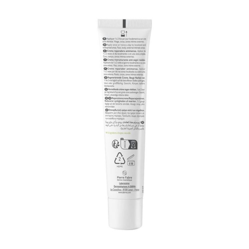 Aderma Epitheliale Ultra Repair, Crema Reparadora Antimarcas 40gr.