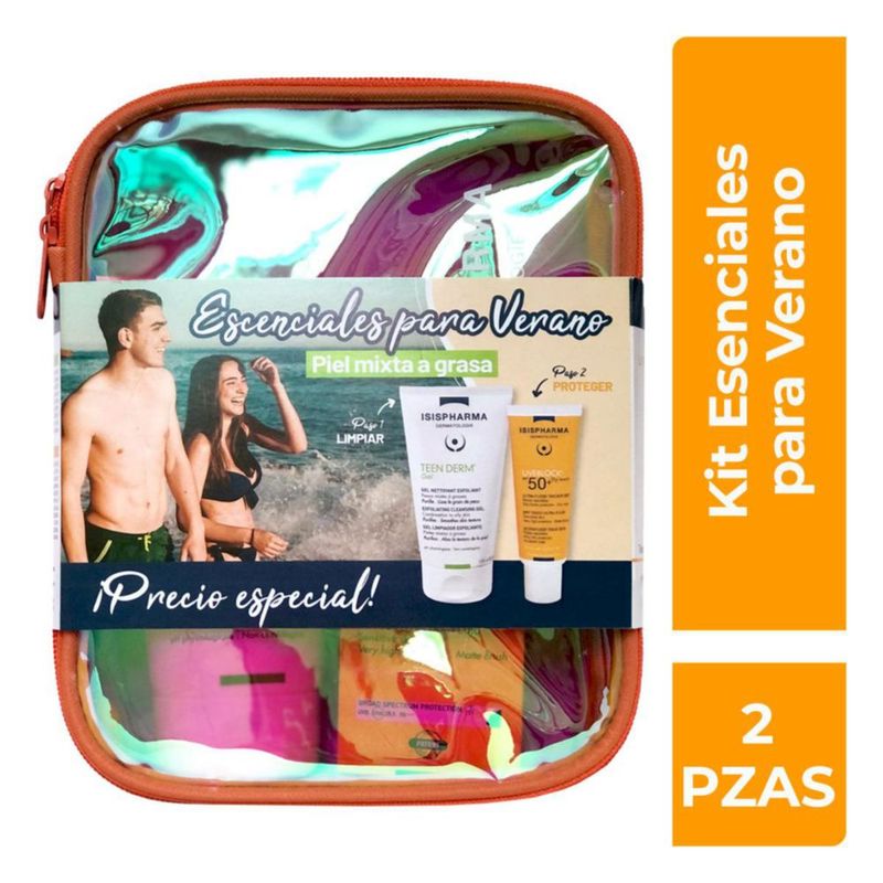 Isispharma Kit-Teen Gel 150 ml y Uveblock SPF50 Dry Touch 40 ml