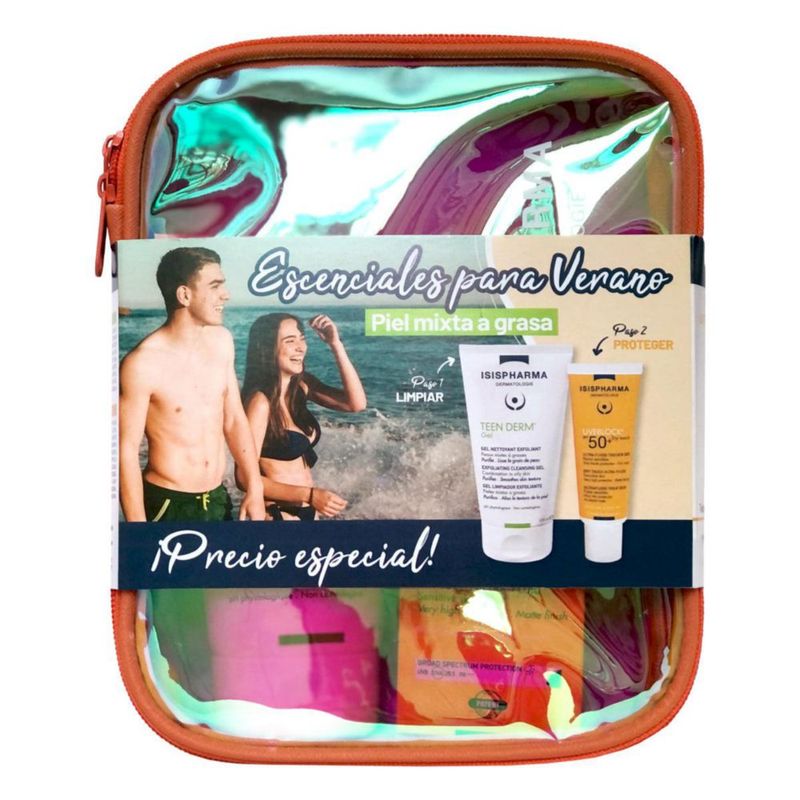 Isispharma Kit-Teen Gel 150 ml y Uveblock SPF50 Dry Touch 40 ml