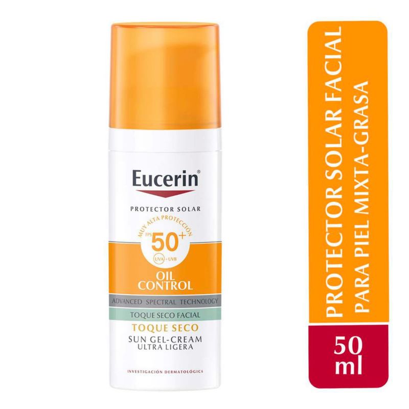 Eucerin Oil Control Protector Solar para piel grasa y sensible FPS50 50 ml