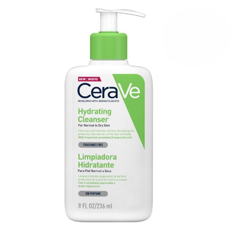CeraVe Gel limpiador hidratante facial y corporal 236 ml