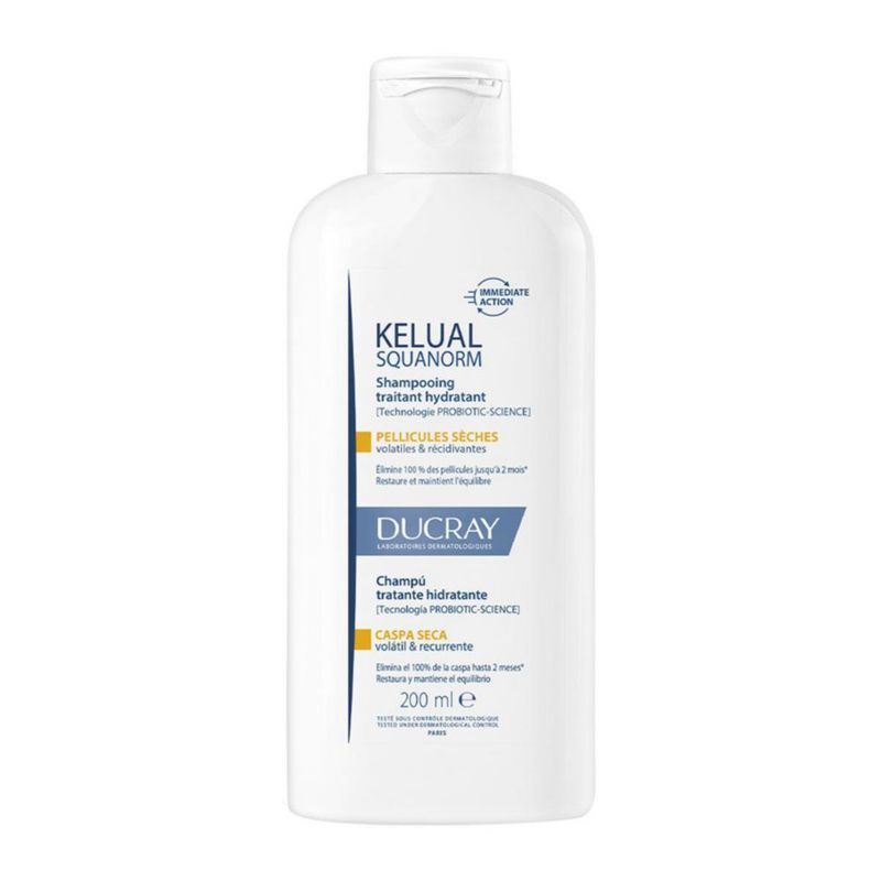 Ducray Kelual Squanorm Shampoo caspa seca 200 ml