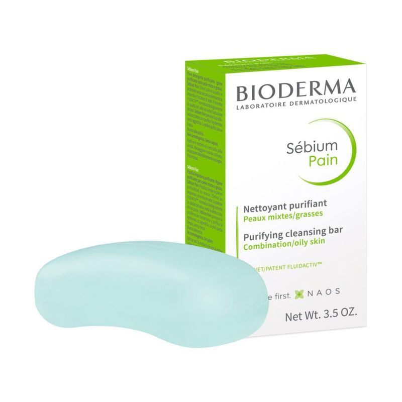 Bioderma Sébium Pain Barra limpiadora para piel mixta a grasa 100 gr