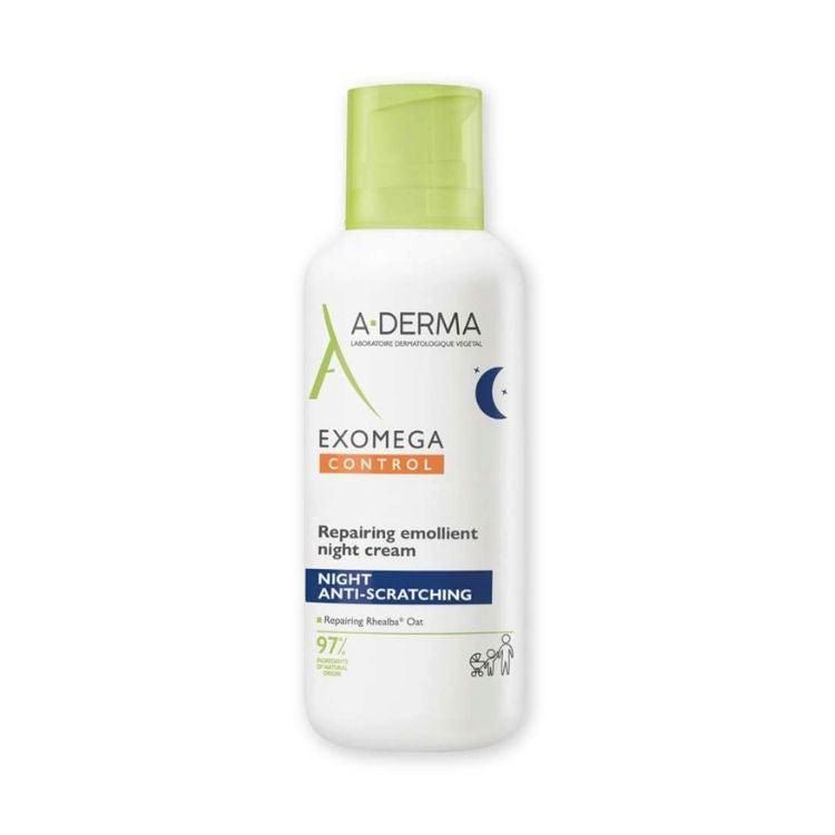 A-Derma Exomega Control Crema de Noche Piel Atópica y Muy Seca 400 ml