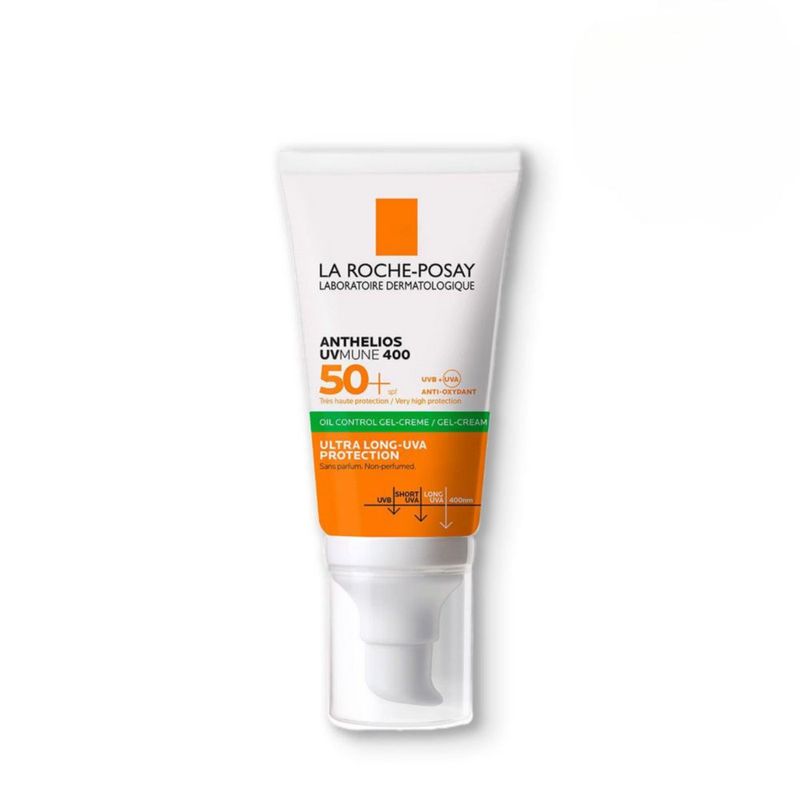 La Roche Posay Anthelios Toque Seco Gel-crema FPS50 Protector solar anti-brillo para piel mixta y grasa 50 ml