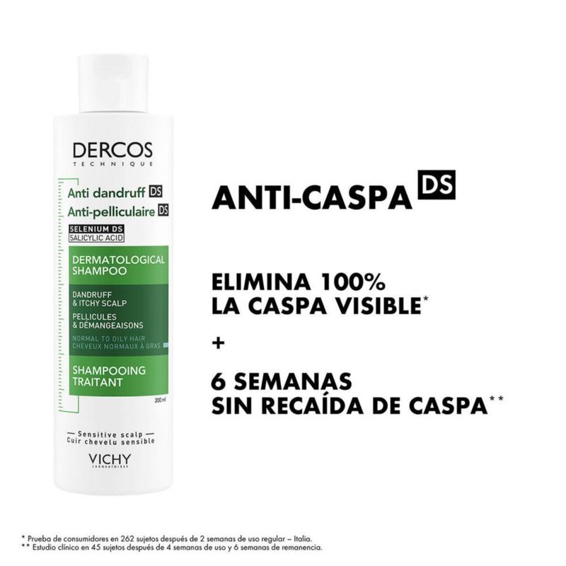 Vichy Dercos Shampoo anti-caspa grasa 200 ml