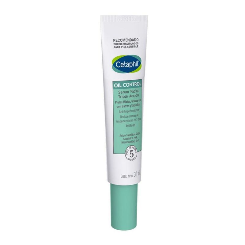 Cetaphil Oil Control Sérum facial triple acción para piel grasa 30 ml