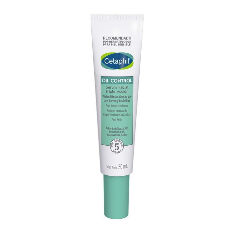 Cetaphil Oil Control Sérum facial triple acción para piel grasa 30 ml