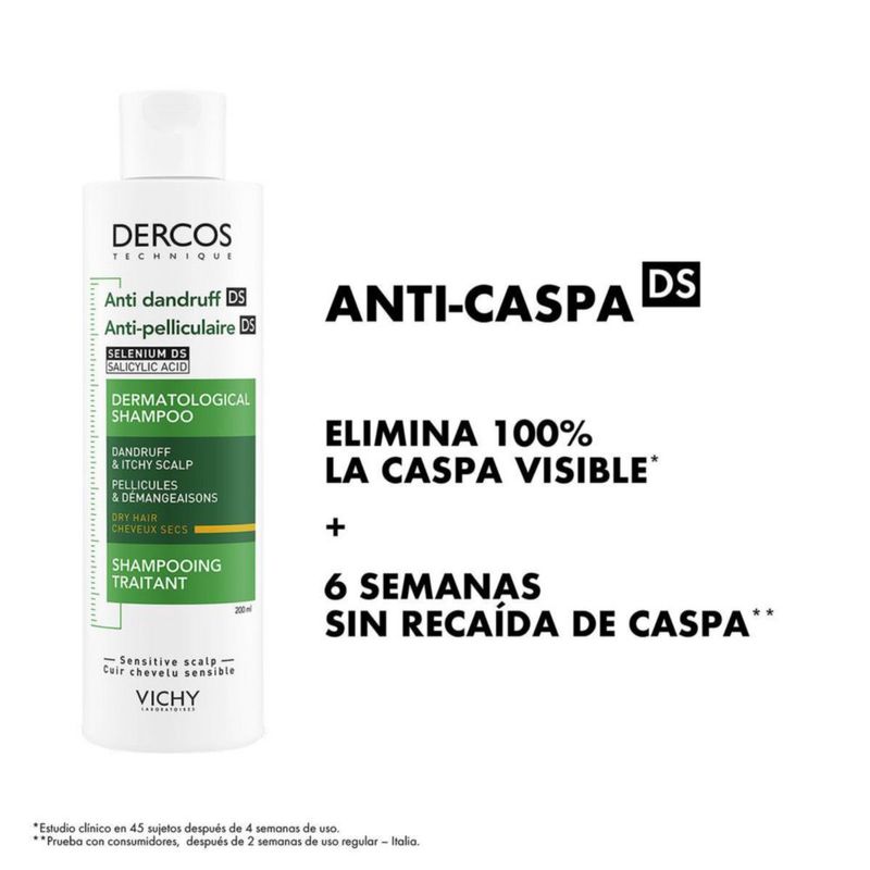 Vichy Dercos Shampoo anti-caspa seca 200 ml