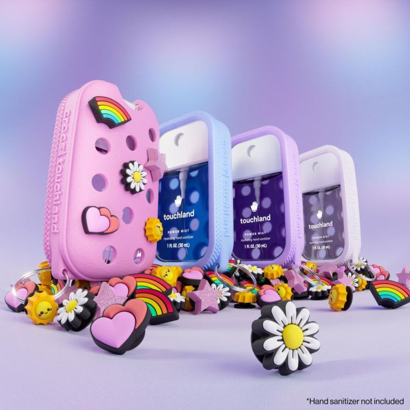 Funda antiniebla Touchland Crocs de edición limitada con 5 colgantes