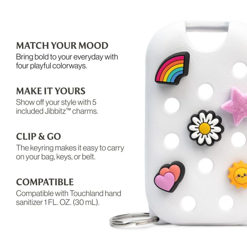 Funda antiniebla Touchland Crocs de edición limitada con 5 colgantes