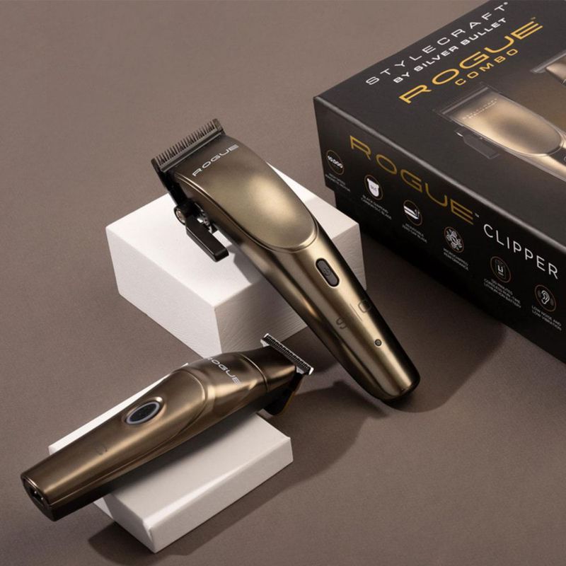 Recortadora De Pelo Combo Rogue Stylecraft Clipper Trimmer Color Metallic Gold