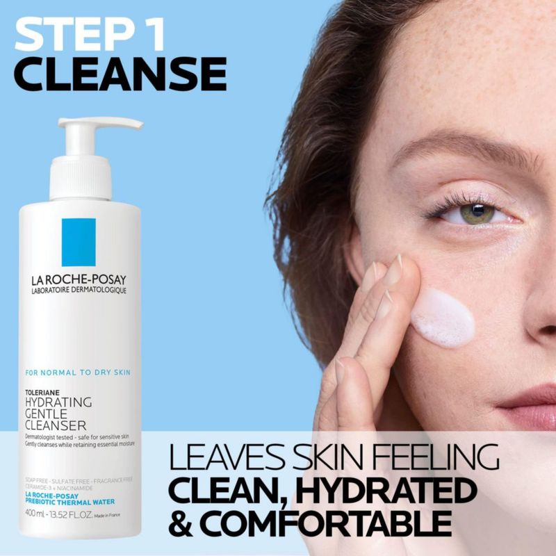 Set de cuidado de la piel La Roche-Posay Toleraine Double Repair 40 ml/400 ml