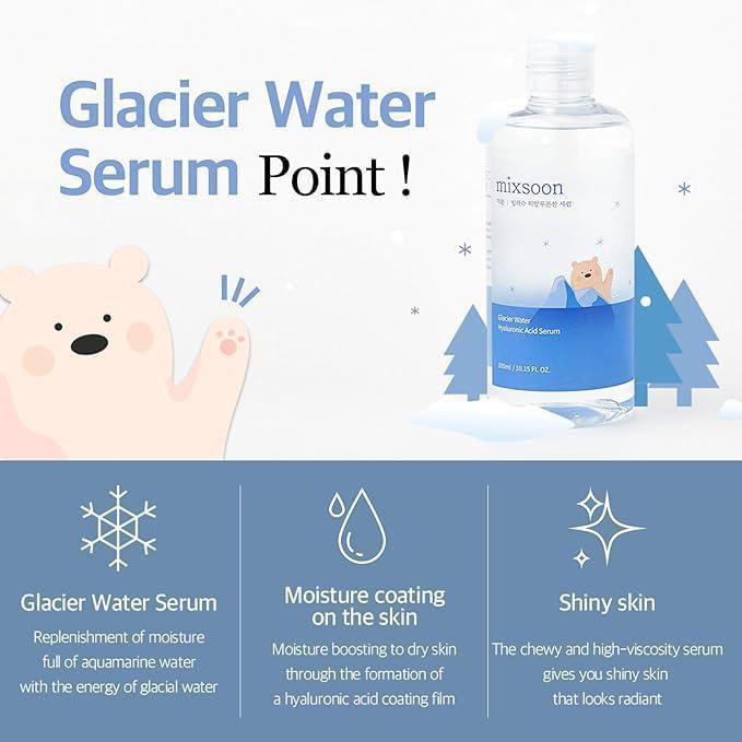 Mezcla de sérum Glacier Water con ácido hialurónico 100 ml