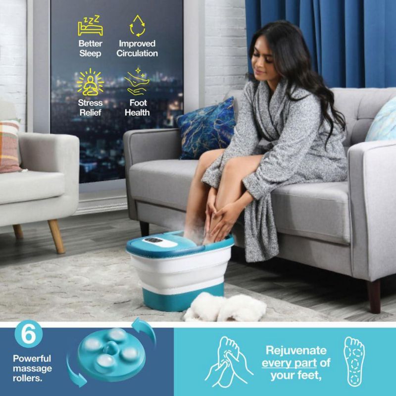 Masajeador de baño Foot Spa con calor burbujas y masaje