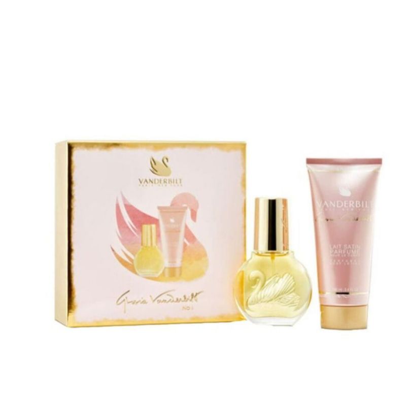 Set de regalo de perfume Gloria Vanderbilt para mujer 30 ml EDT y 100 ml de loción