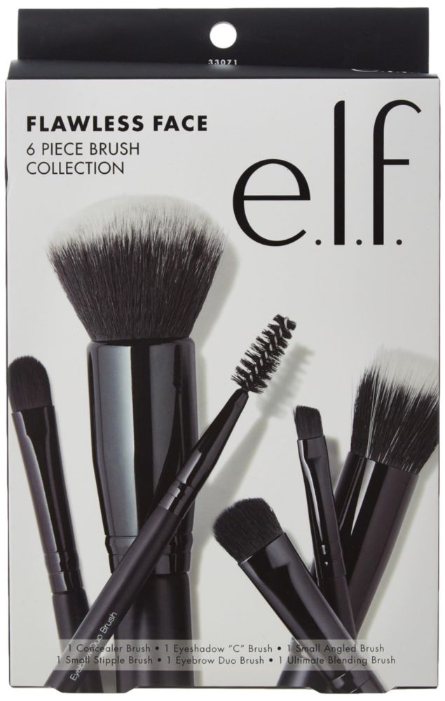 Kit facial impecable de Brush Collection e.l.f. 6 piezas