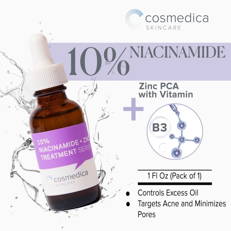 Sérum Cosmedica Skincare con niacinamida y zinc con ácido hialurónico 30 ml