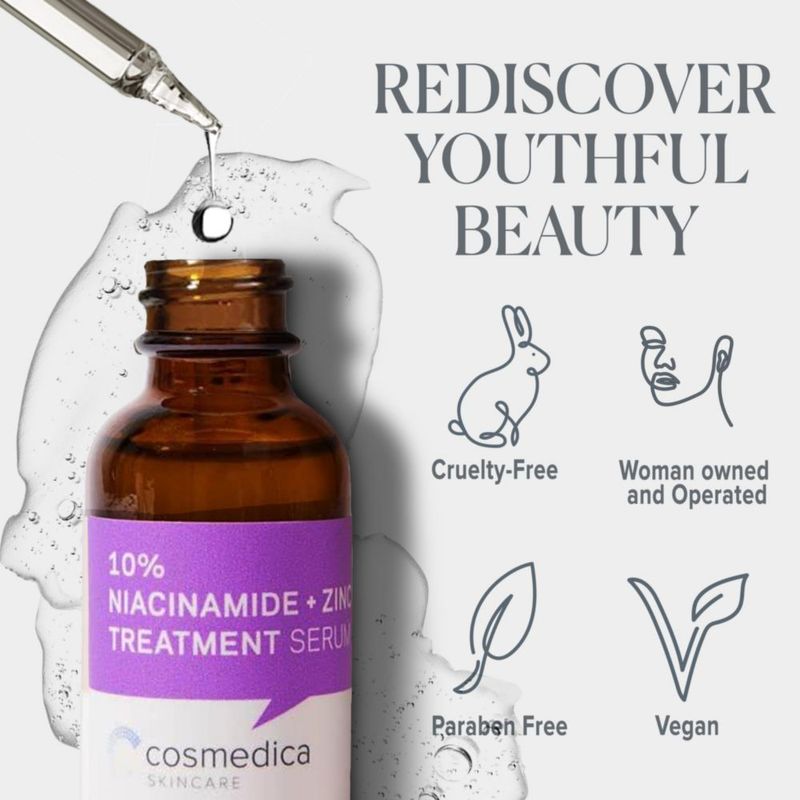 Sérum Cosmedica Skincare con niacinamida y zinc con ácido hialurónico 30 ml