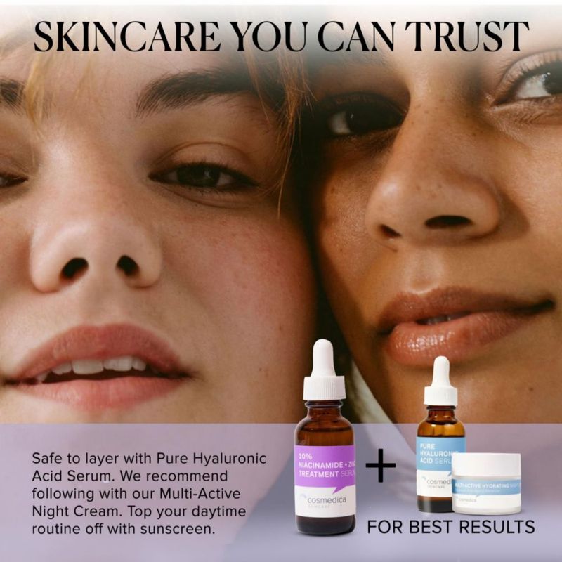 Sérum Cosmedica Skincare con niacinamida y zinc con ácido hialurónico 30 ml
