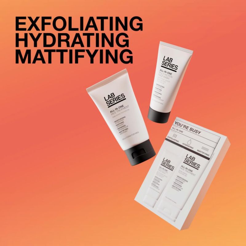 Set para el cuidado de la piel esencial para hombres todo en uno de la serie Lab