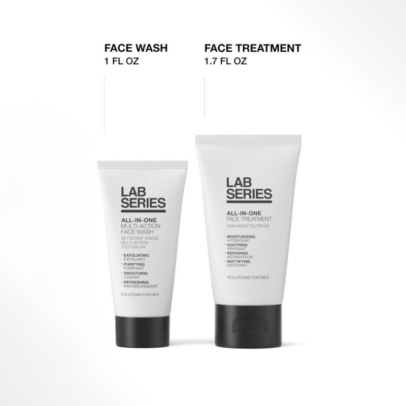 Set para el cuidado de la piel esencial para hombres todo en uno de la serie Lab