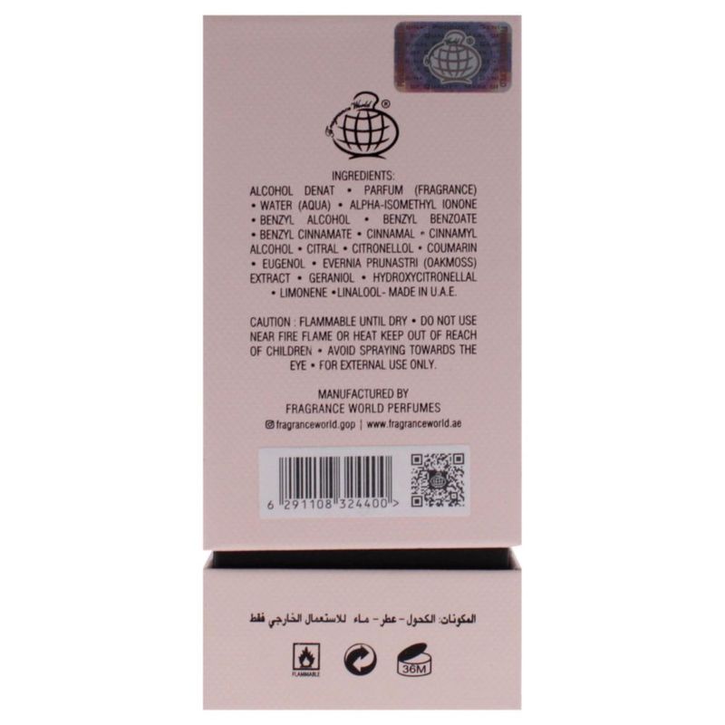 Fragancia de perfume World Picky Rose EDP 80 ml para mujer