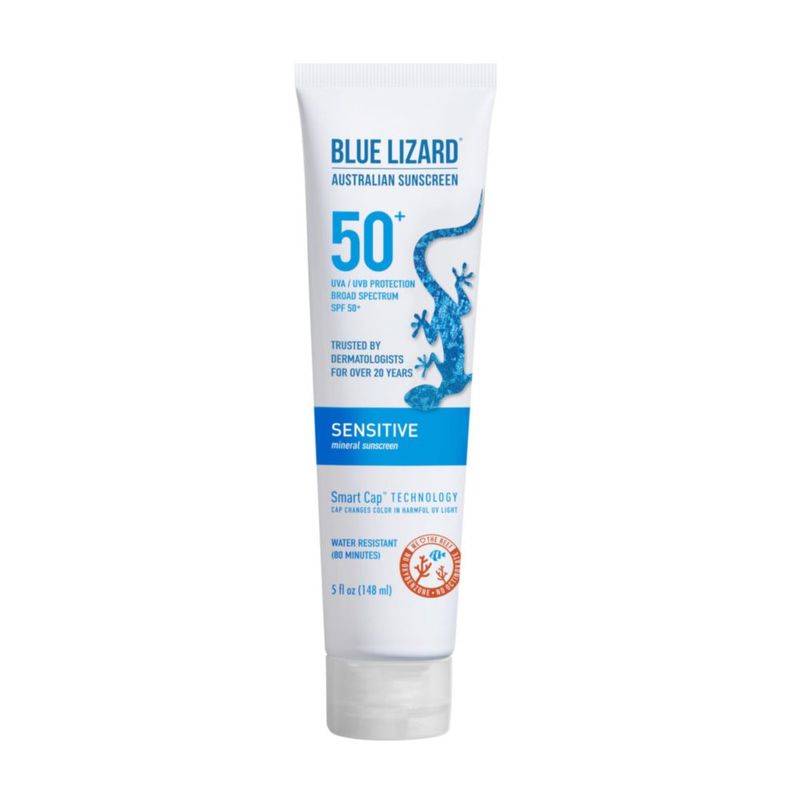 Protector solar Blue Lizard Sensitive Mineral SPF 50+ 150 ml