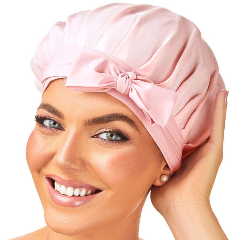 Gorro de seda Golden Star Beauty 100% seda morera rosa