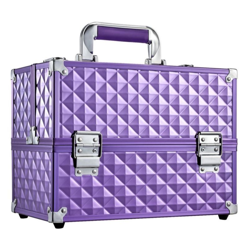Estuche de maquillaje FRENESSA Frenessa de 6 niveles morado 30 cm