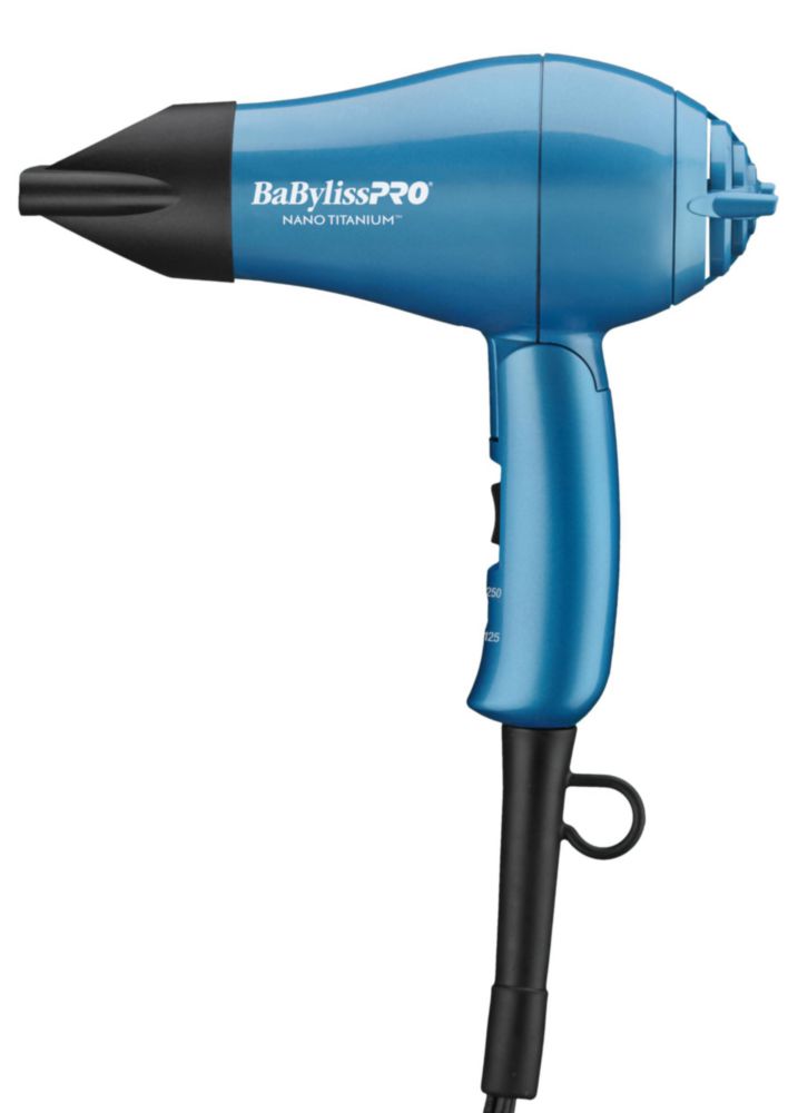 Secador de pelo BabylissPro Nano Titanium Travel 1000W Azul