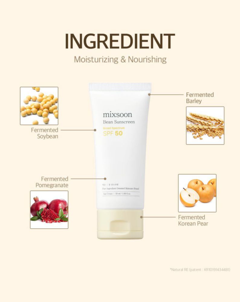 Mezcla de protección solar Bean SPF 50 para rostro 50 ml