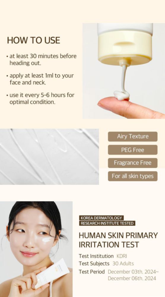 Mezcla de protección solar Bean SPF 50 para rostro 50 ml