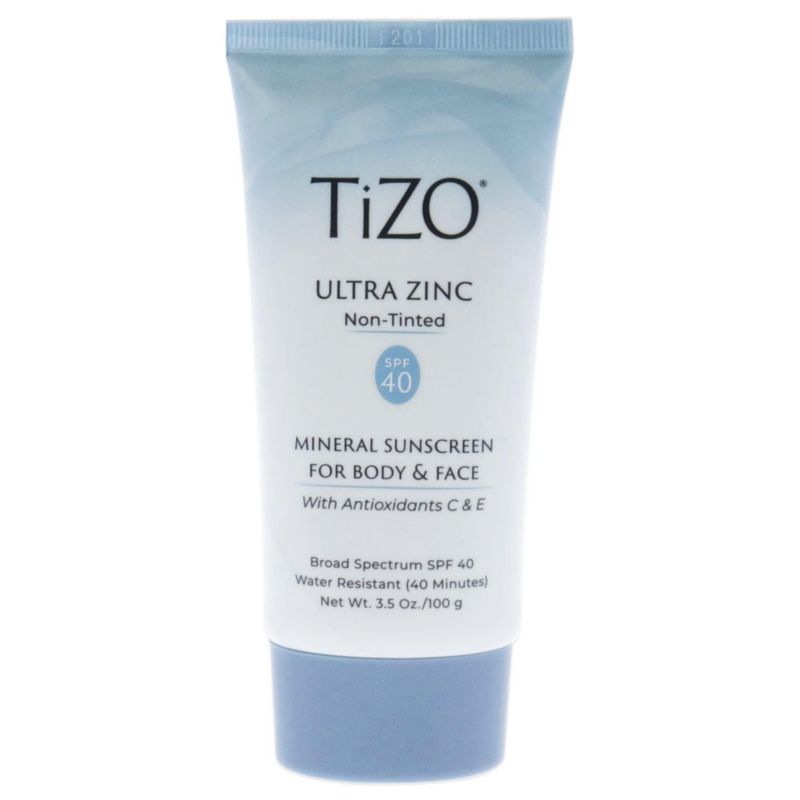 Protector solar Tizo Ultra Zinc 50 ml sin color SPF 40 para cuerpo y rostro