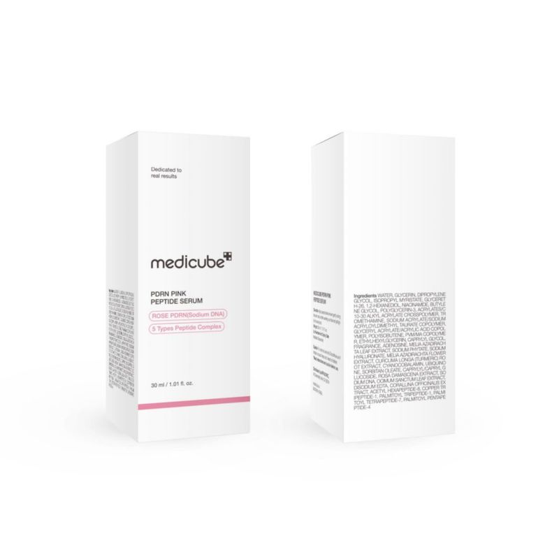 Serum Medicube Rose PDRN PDRN Pink Peptide para el cuidado de la piel vegano 30 ml