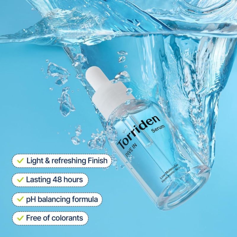 Serum Torriden DIVE-IN de ácido hialurónico de bajo peso molecular 50 ml (paquete de 2)
