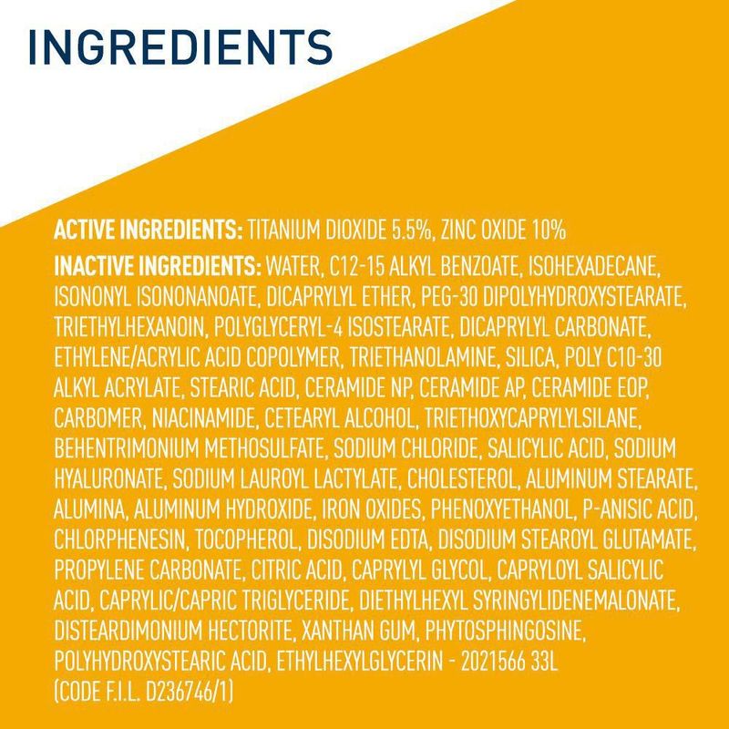 Protector solar mineral CeraVe hidratante SPF 30 tinte transparente 50 ml