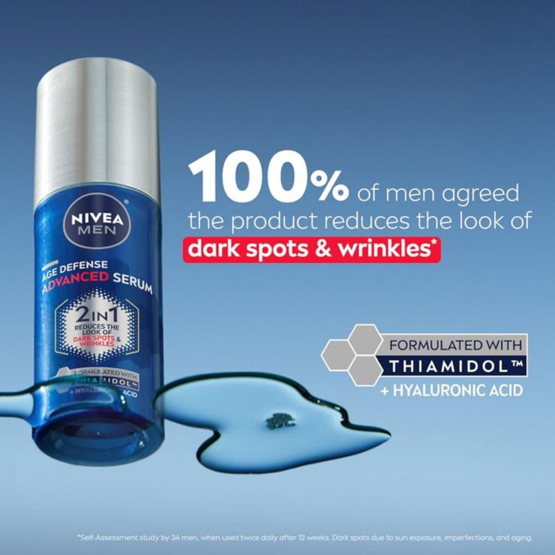 Sérum facial NIVEA MEN Age Defense para manchas oscuras botella de 30 ml