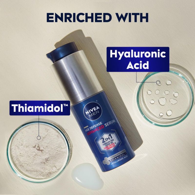 Sérum facial NIVEA MEN Age Defense para manchas oscuras botella de 30 ml