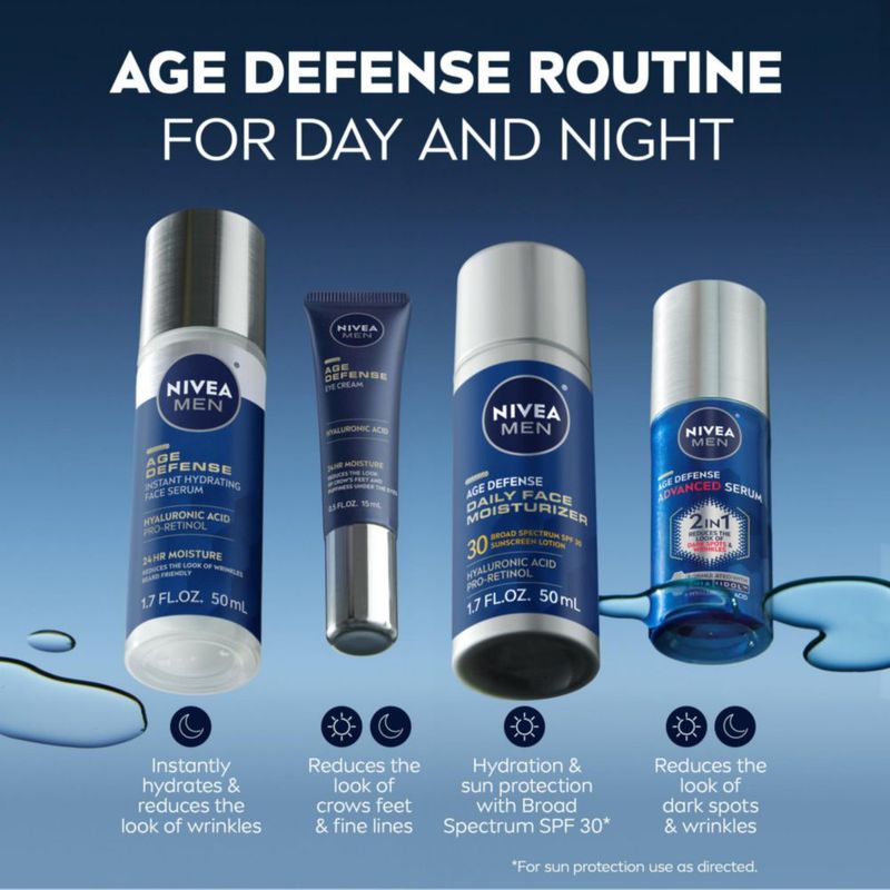 Sérum facial NIVEA MEN Age Defense para manchas oscuras botella de 30 ml