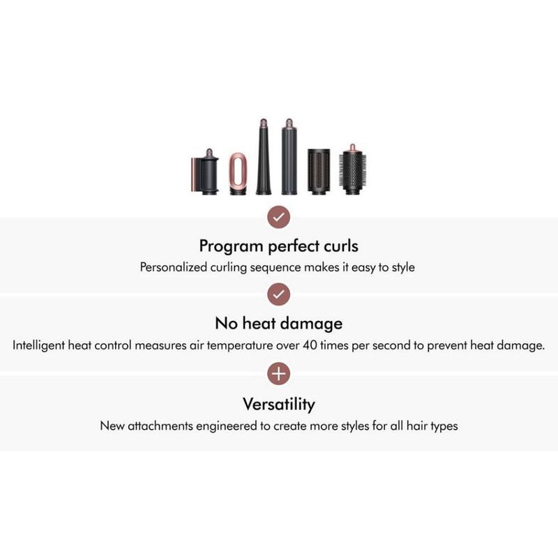 Dyson Airwrap i.d. Multiestilizador | Especificaciones de seda ámbar. Ed. | Conectividad Bluetooth | Para Cabello Liso y Ondulado