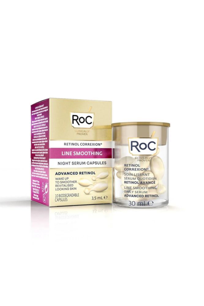 Cápsulas de sérum nocturno RoC Retinol Correxion Line Suavizan
