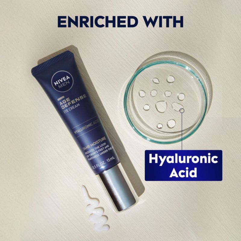 Crema de ojos Nivea Men Age Defense con ácido hialurónico 15 ml