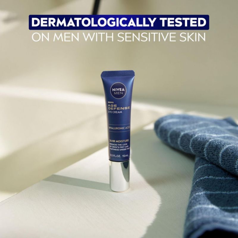 Crema de ojos Nivea Men Age Defense con ácido hialurónico 15 ml