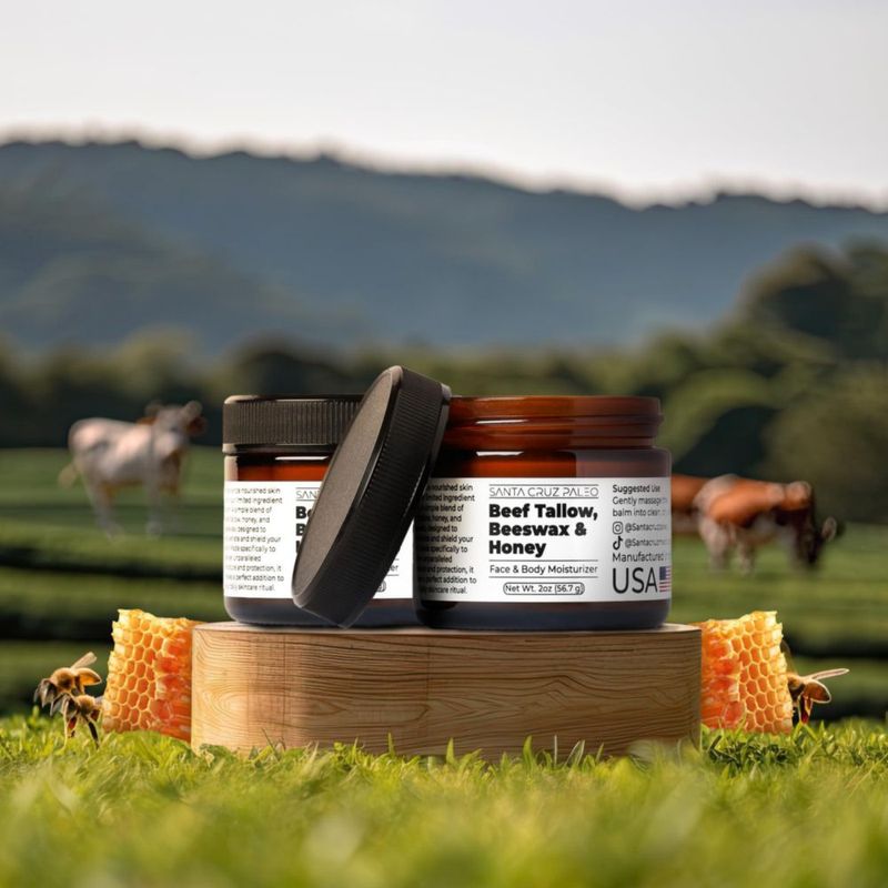 Hidratante Santa Cruz Paleo sebo de ternera cera de abejas y miel