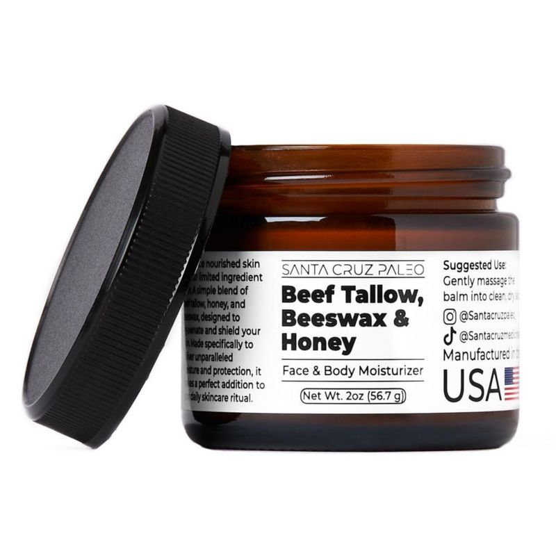 Hidratante Santa Cruz Paleo sebo de ternera cera de abejas y miel
