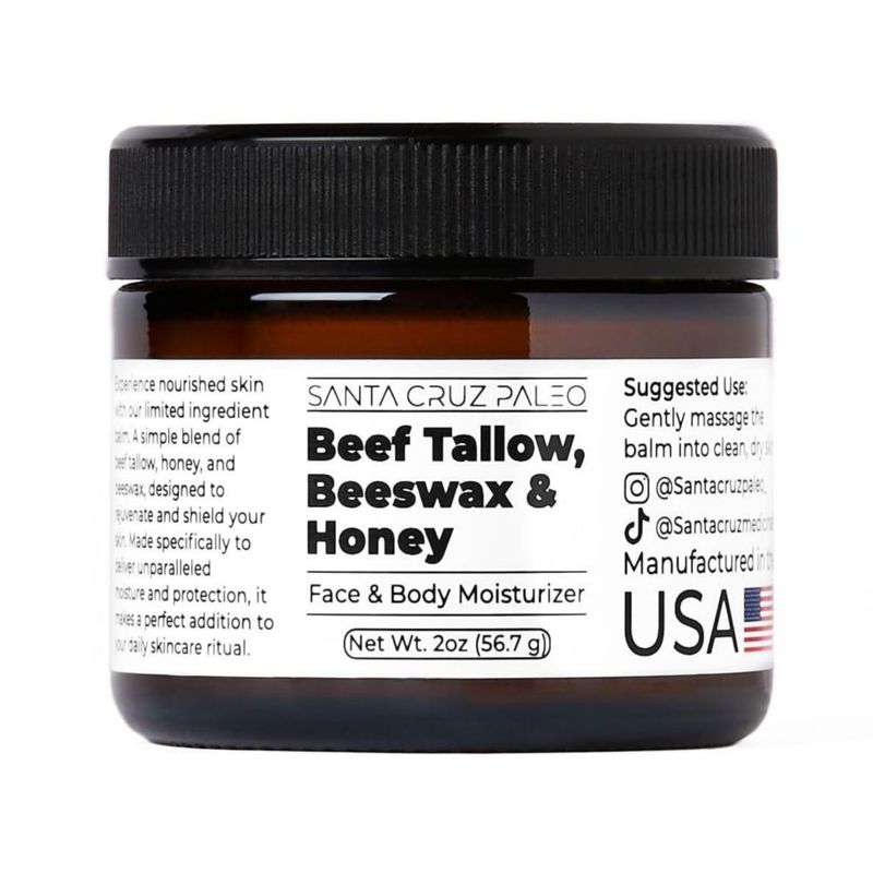 Hidratante Santa Cruz Paleo sebo de ternera cera de abejas y miel