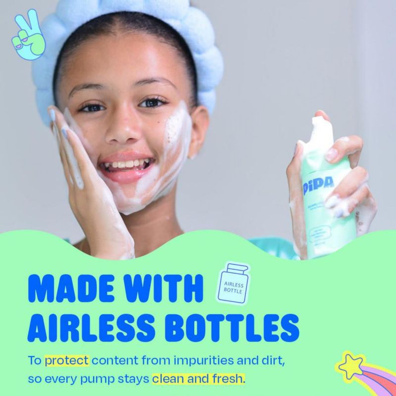 Limpiador espumoso Pipa Skincare Squeaky Clean 100 ml para niños de 8 a 13 años